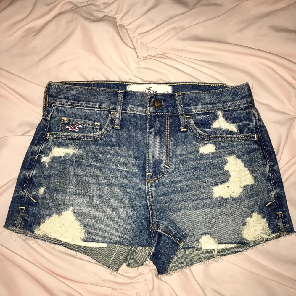 Hollister Denim Distressed Shorts